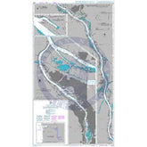 British Admiralty Nautical Chart 2849: Columbia River Lord Island to Vancouver and Portland